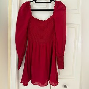 Reformation kelli dress lipstick